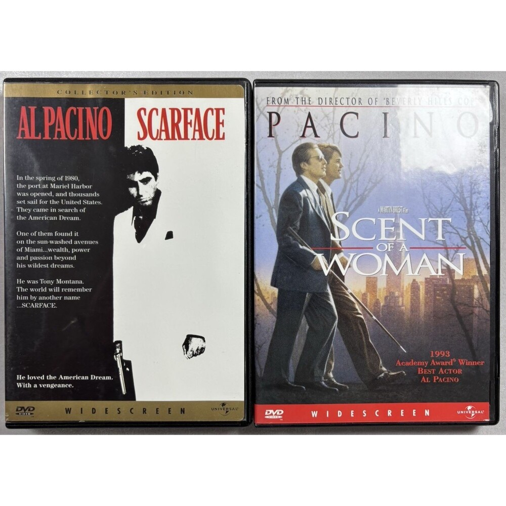 Al Pacino DVD Lot Scarface Collector’s Edition & Scent of a Woman Widescreen
